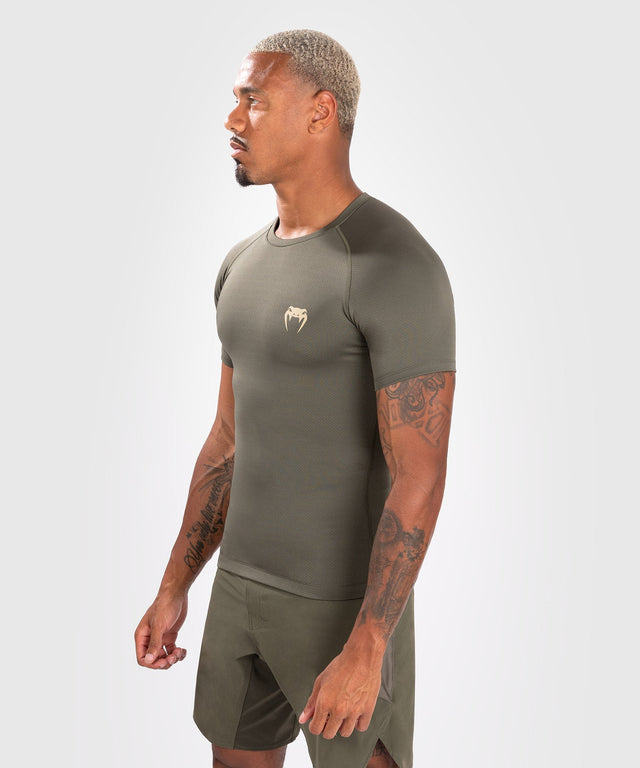 Rashguard Venum Contender Maniche Corte - Verde Kaki - Rashguard