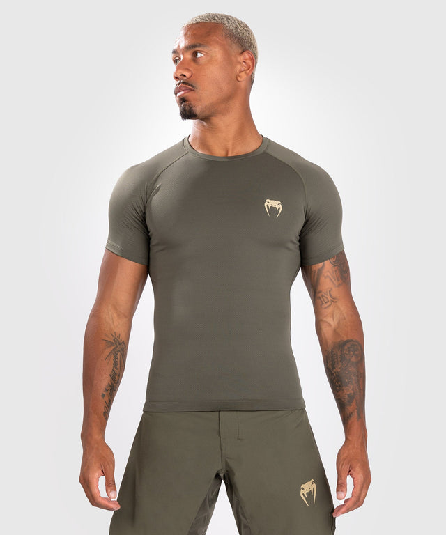 Rashguard Venum Contender Maniche Corte - Verde Kaki - Rashguard