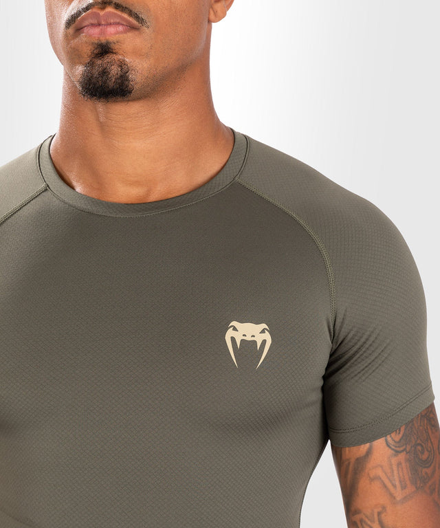 Rashguard Venum Contender Maniche Corte - Verde Kaki - Rashguard