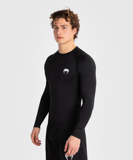 Rashguard Venum Contender Długie Rękawy – Czarny/Biały – Rashguard