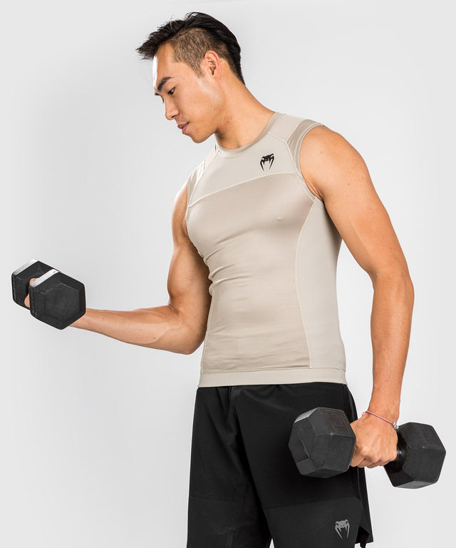Venum Rashguard G-Fit Air Senza maniche - Sabbia - T-shirt