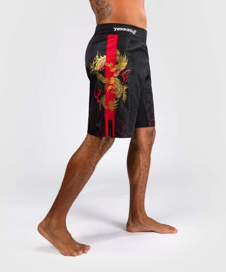 MMA trenky Venum x TEKKEN 8 – Marshall Law – Černé/Červené/Zlaté